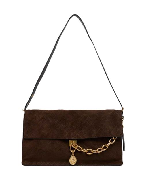 Borsa in pelle con catena